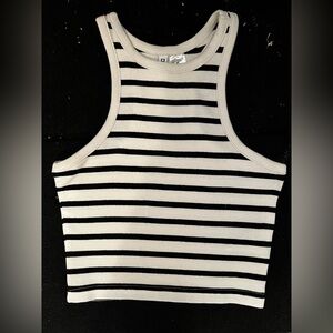 Striped tank crop top